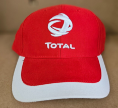 Vintage Total Motor Oil French Baseball Hat Cap red NOS 1990s - £18.43 GBP