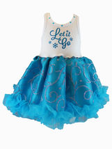 Chic Let It Go Chiffon Sleeveless Tutu Dress, 3-6x USA, Cupcakes &amp; Kisses - £41.56 GBP