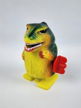 Vintage Wind-Up Godzilla plastic walking toy Tested &amp; working Unmarked - £15.48 GBP