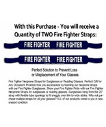 LOT OF 2 FIRE FIGHTER STRAPS for SUNGLASSES 20&quot; FLEXIBLE &amp;STRETCHES - FR... - $20.76