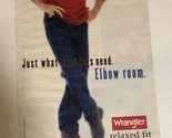 1999 Wrangler Jeans Vintage Print Ad Advertisement pa18 - $5.93