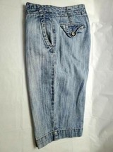Liz &amp; Co Womens Size 6 Light Blue Denim Bermuda Length Shorts  - $24.65