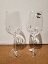 Pair Of Waterford Crystal Lismore Essence Water Wine Goblets 10 3/8&quot; New In Box - £116.76 GBP