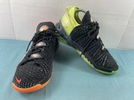 Nike Lebron 18 GS Sneaker Youth Kid Boys 7Y Running Shoes Black Orange A... - $27.54