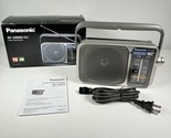 Panasonic RF-2400D Silver AM/FM Portable Radio W/ Box EUC - £17.05 GBP