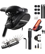 Aailucky Bicycle Saddle Bag With Led Tail Light, Mini Bike, And Waterproof. - $736.00 MXN