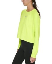 Msrp $50 Dkny Sport Lightweight Super Soft Pullover Zesty Lemon Size Xl Defect - $31.68