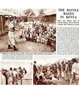 Battle In Kenya Nairobi Villages 1953 Article From Sphere UK Import DWII3 - $741.45 MXN