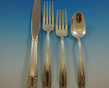 Stradivari by Wallace Sterling Silver Flatware Set For 12 Service 55 Pieces - $3,366.00