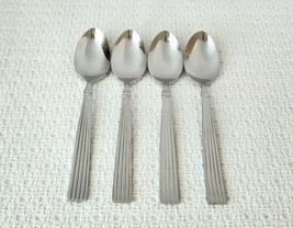 Reed &amp; Barton CRESCENDO 18/8 Stainless 6 3/4&quot; Soup or Place Spoons ~ Set of 4 - £51.59 GBP