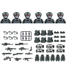 6PCS Modern City SWAT Ghost Commando Special Forces Army Soldier Figures M3104 - £20.71 GBP