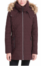 Marc New York by Andrew Marc Womens Quilted Parka Coat, Merlot, S - £33.13 GBP