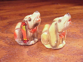 Howling Dogs Salt and Pepper Shakers, Nebraska, Chalk - £7.17 GBP