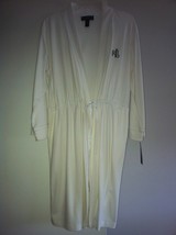 NWT Ralph Lauren Women`s Riviera Robe M Medium White 100% Cotton Bath Ne... - £39.95 GBP