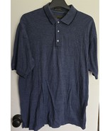 Mens M Chesterfield Blue 100% Cotton Collared Polo Shirt Top - $25.71 CAD