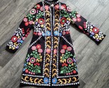 NWT TENDENCY Floral Ethnic Tunic Coat Fabulous Floryday Printed Jacket S... - $39.59