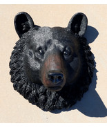 Large Magnificent Black Bear Wall Head Taxidermy Replica Decor Plaque 23... - £148.88 GBP