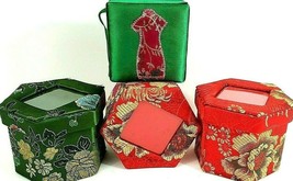 Gift Boxes 2 Red 1 Green and 1 Green Dress Set Of 4 Satin - $22.43