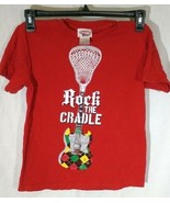 Boy&#39;s &quot;Rock the Cradle&quot; Guitar Graphic Large Short Sleeve T-Shirt - £7.84 GBP