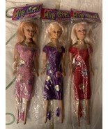 3-Hip Girl Doll Shelly Posable Dolls- 11 ½” NWT Barbie Clones Purple Red... - £16.37 GBP