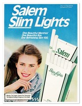 Salem Slim Lights Cigarettes R.J. Reynolds Vintage 1982 Tobacco Magazine Ad - $9.70