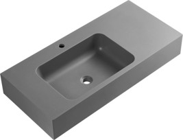 Serene Valley Bathroom Sink, Wall-Mount Or On Countertop, 40&quot; With Square Sink - £353.89 GBP