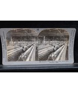Antique Keystone Stereoview Spinning Cotton Yarn Textile Mills Lawrence MA - €12,95 EUR