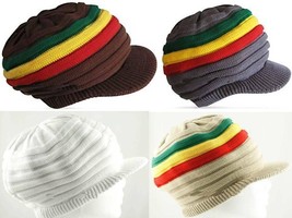 1 Medium 100% Cotton Reggae Rasta Crown Jamaica Marley Dread Lock Tam Cr... - £13.58 GBP