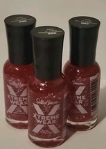 3 Sally Hansen Hard As Nails Xtreme Wear Nail Polish- Heart Of Sass #286 - $14.98
