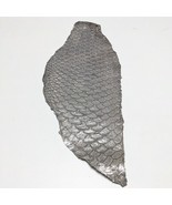 Fabric Effect TEXTURED Metallic Tilapia Fish Skins Leather - $10.80