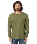 Alternative Apparel Outsider Cotton Long Sleeve Tee Shirt in Army Green-2XL - $30.85 CAD