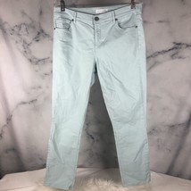 ANN TAYLOR LOFT  Skinny Crop MINT GREEN JEAN PANT - SIZE 30/10 - £10.55 GBP