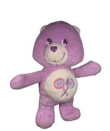 Vintage 2003 Share Care Bear Plush Purple Lollipop Stuffed Animal 9&quot; Cuddly - €15,58 EUR