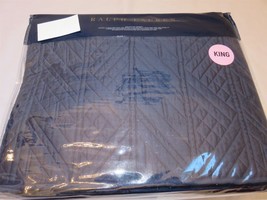 Ralph Lauren Oakfield King Quilted Coverlet Navy Blue $570 - £184.57 GBP