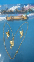 Women Gold Plated Egyptian Queen Nefertiti Earring &amp; Pendant necklace set. - £11.21 GBP