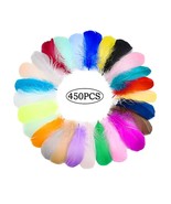 450 Pcs Colorful Feathers Crafts For Diy Craft,Jewelry Making, Wedding H... - £15.71 GBP