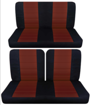 Front(50/50 top) & solid Rear bench seat covers fits 1960-1967 Chevy Impala 2 dr - $130.54