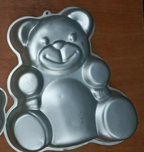 Cake Pan TEDDY BEAR Aluminum Mold Baking Tool Party Birthday Kids 13x12x... - £14.03 GBP