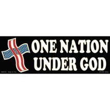USA One Nation Under God Bumper Sticker 3-1/4&quot;X9&quot; - £6.70 GBP