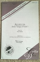 Jo-Michael Scheibe Choral Series: Alleluia (from Songs of Faith) for SATB Voices - £6.04 GBP