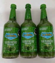 3X La Anita Green Habanero Salsa ( Habanero Verde ) - 3 Big Bottles of 2... - $445.24 MXN