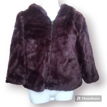 Dolce Cabo Cropped Faux Fur Jacket sz Sm - £33.23 GBP