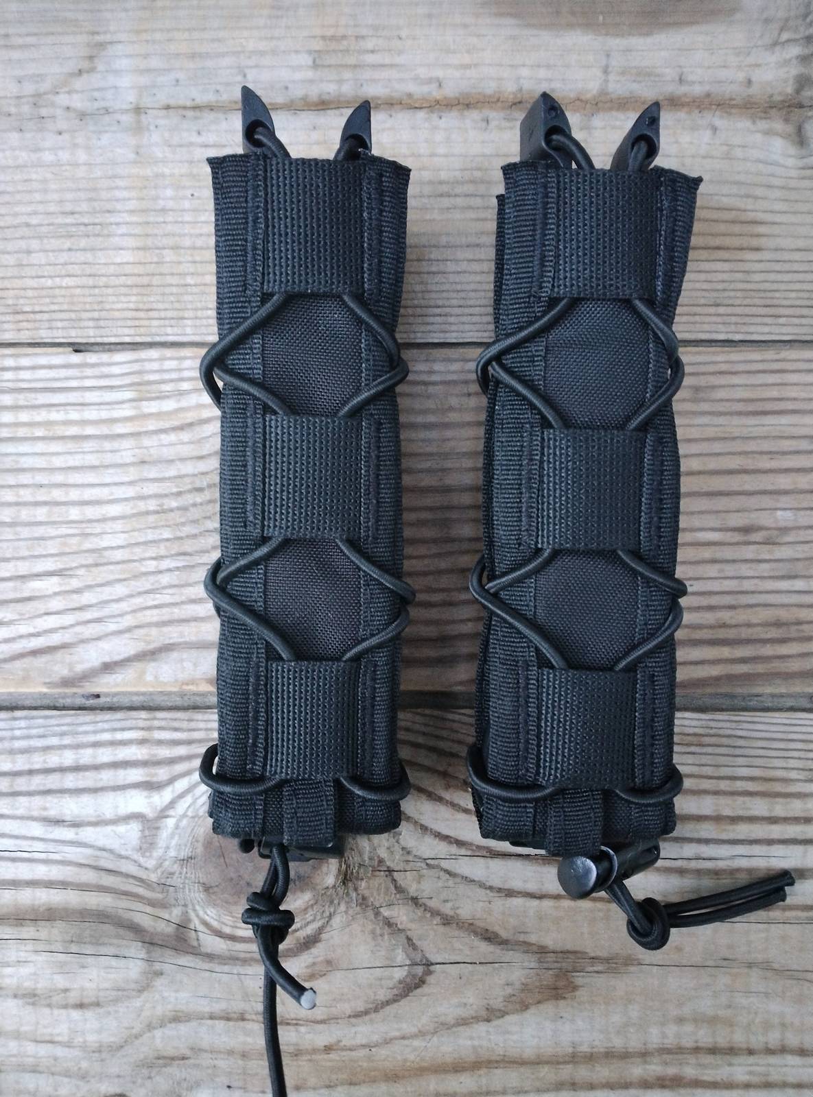 Set of 2 black HSGI high speed gear style extended pistol or baton flash... - $25.99
