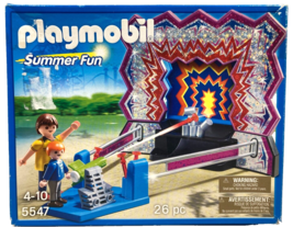 New Open Box Playmobil 5547 Summer Fun Amusement Park Carnival Tin Can Game - £15.56 GBP