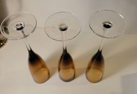 3 Fluted Champagne Glasses 10.5" Tall image 3