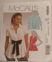 McCall&#39;s Pattern M5664 Misses&#39; Flared Shirt Variations Sizes 14-22 Uncut - $8.95