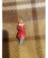 Vintage Lead Figure Lady Sitting on 1940&#39;s - $6.79