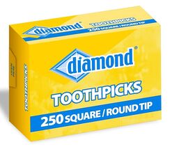 250 TOOTHPICKS for Perio Aid oral #2 #3 Square Round 2.5" wood toothpick... - $24.03