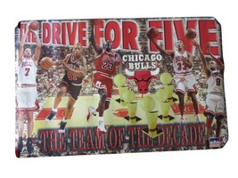 22x34&quot; Chicago Bulls Vintage Poster &quot;DRIVE FOR FIVE&quot; Michael Jordan - £14.29 GBP