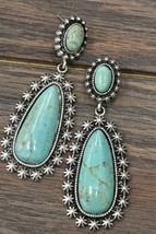 Artificial Turquoise Earrings - $19.95